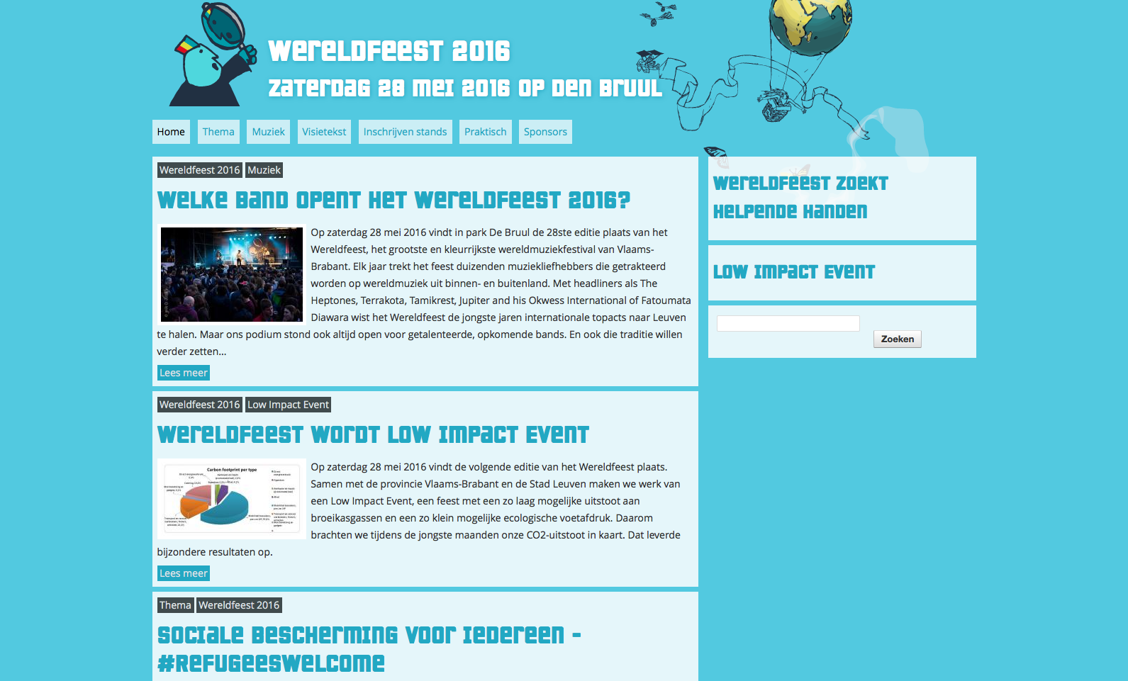 screenshot voorpagina wereldfeest.be